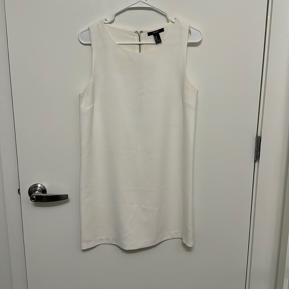 White midi dress